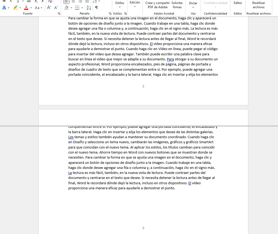 5 funciones o trucos utiles para word. Como ver dos páginas a la vez en Microsoft Word